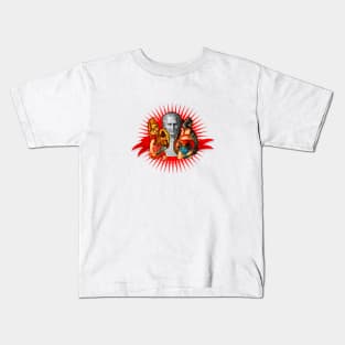 Roman soldier and gladiator with Cicero sculpture Kids T-Shirt